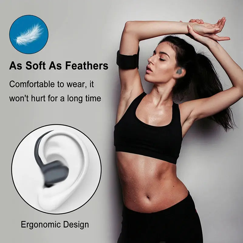 Lenovo Open-back Wireless Bluetooth Headphones, Noise-canceling and Waterproof Sports Headphones, Compatible with Xiaomi iPhone - Merit Sell