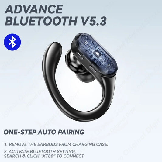 Lenovo XT80 Sports Wireless Headphones with Mics, Button Control, LED Power Display,Hifi Stereo Sound - Merit Sell
