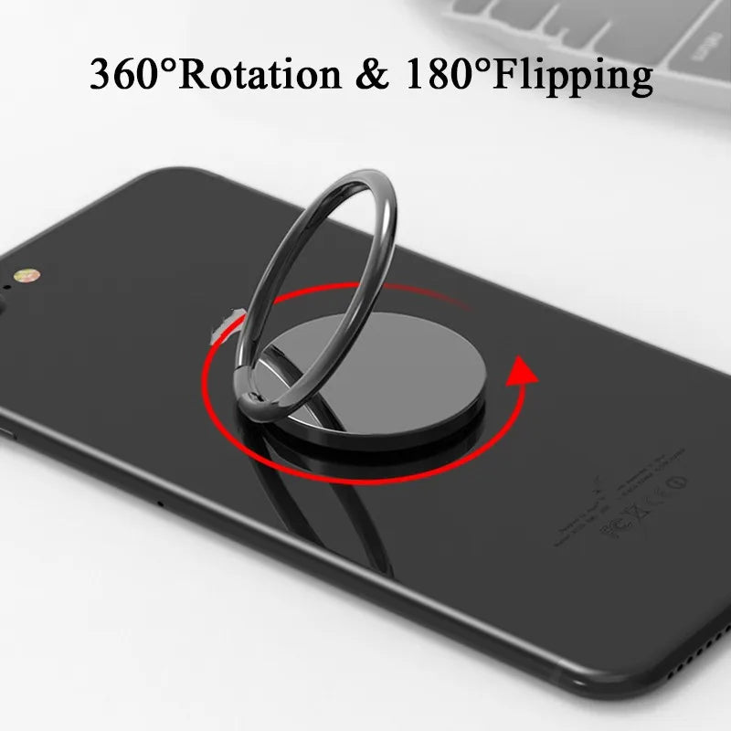 Luxury Spin Rotatable Phone Holder 360 Degree Rotatable Magnet Metal Finger Ring Smartphone Socket For Magnetic Smartphone Stand - Merit Sell