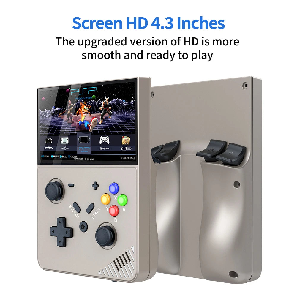 M18 R43PRO Handheld Game Consoles 4.3 Inch IPS Screen Linux Source 4000mah Battery 25 Simulator Retro Handheld Game Players - Merit Sell