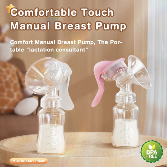 MAMIJOY Breast Pump Baby Nipple Manual Suction Milk Pump Feeding Breasts Pumps Milk Bottle Sucking Postpartum Supplies BPA Free - Merit Sell