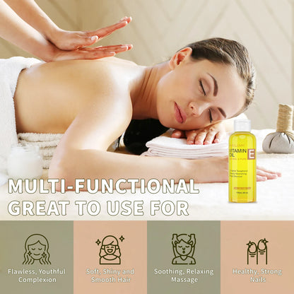 MAYJAM Natural & Pure Vitamin E Oil Skincare Moisturizing Brighten Skin Tone 118ml 236ml Face Care Oil - Merit Sell