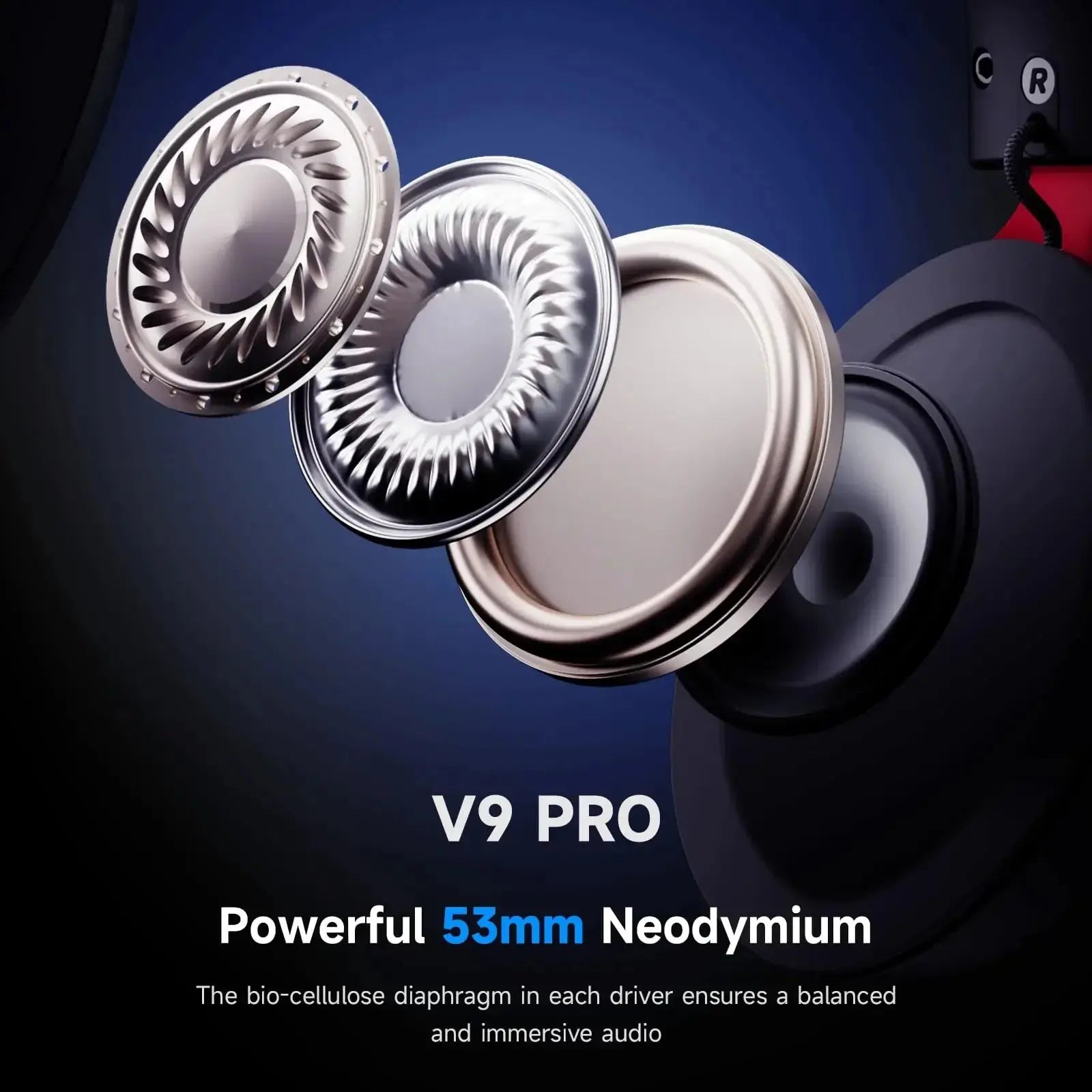 MCHOSE V9 Pro Wireless Gaming Headset 7.1Surround Sound Headphones Noise Canceling Mic Low Latency Lightweight for PS5 PC SWITCH - Merit Sell