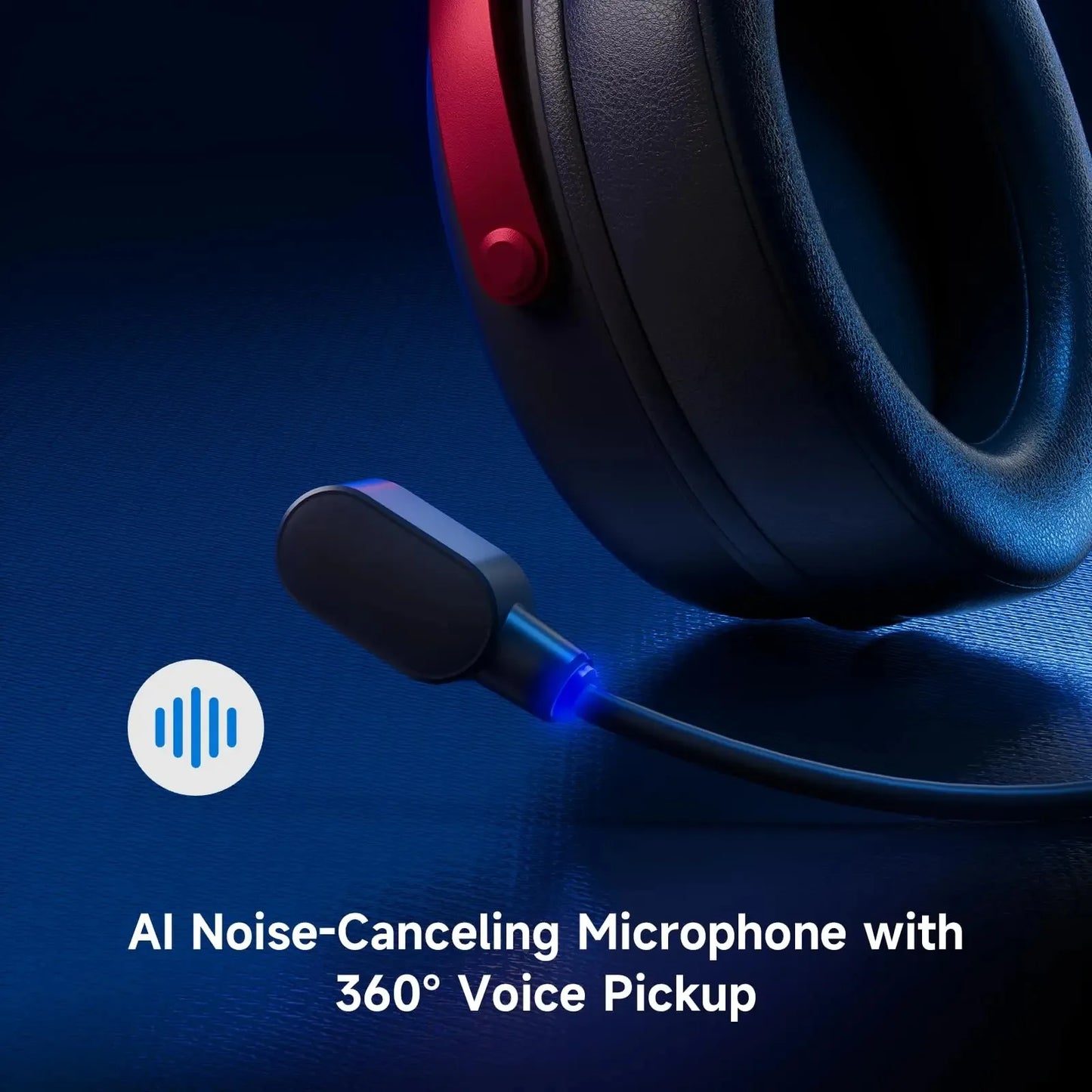 MCHOSE V9 Pro Wireless Gaming Headset 7.1Surround Sound Headphones Noise Canceling Mic Low Latency Lightweight for PS5 PC SWITCH - Merit Sell