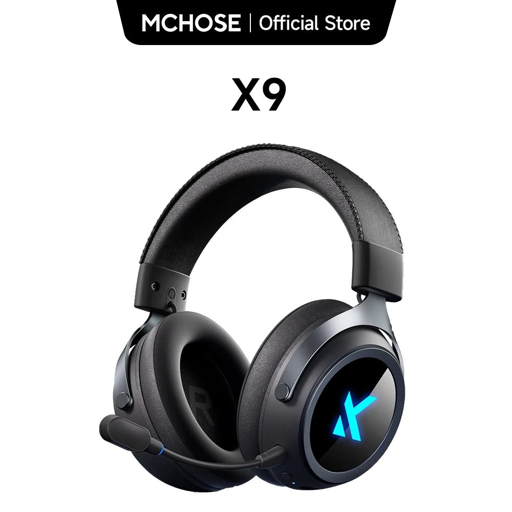 MCHOSE X9 Wireless Gaming Headset 7.1 Surround Sound Noise Canceling Mic Low 15ms Latency FPS Games E-sports Headphones - Merit Sell