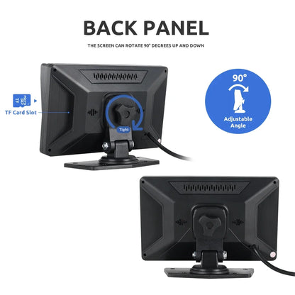 MJDOUD 7 inch Truck Car Monitor 2CH DVR Video 1920*1080p IPS Screen Recorder for Bus truck Reverse Backup Vehicle Camera 12-24V - Merit Sell