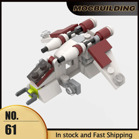 MOC Space Movie Series Micro Scale Gunship Model Building Blocks DIY Assembly Bricks Creative Collection Toys Xmas Display Gifts - Merit Sell