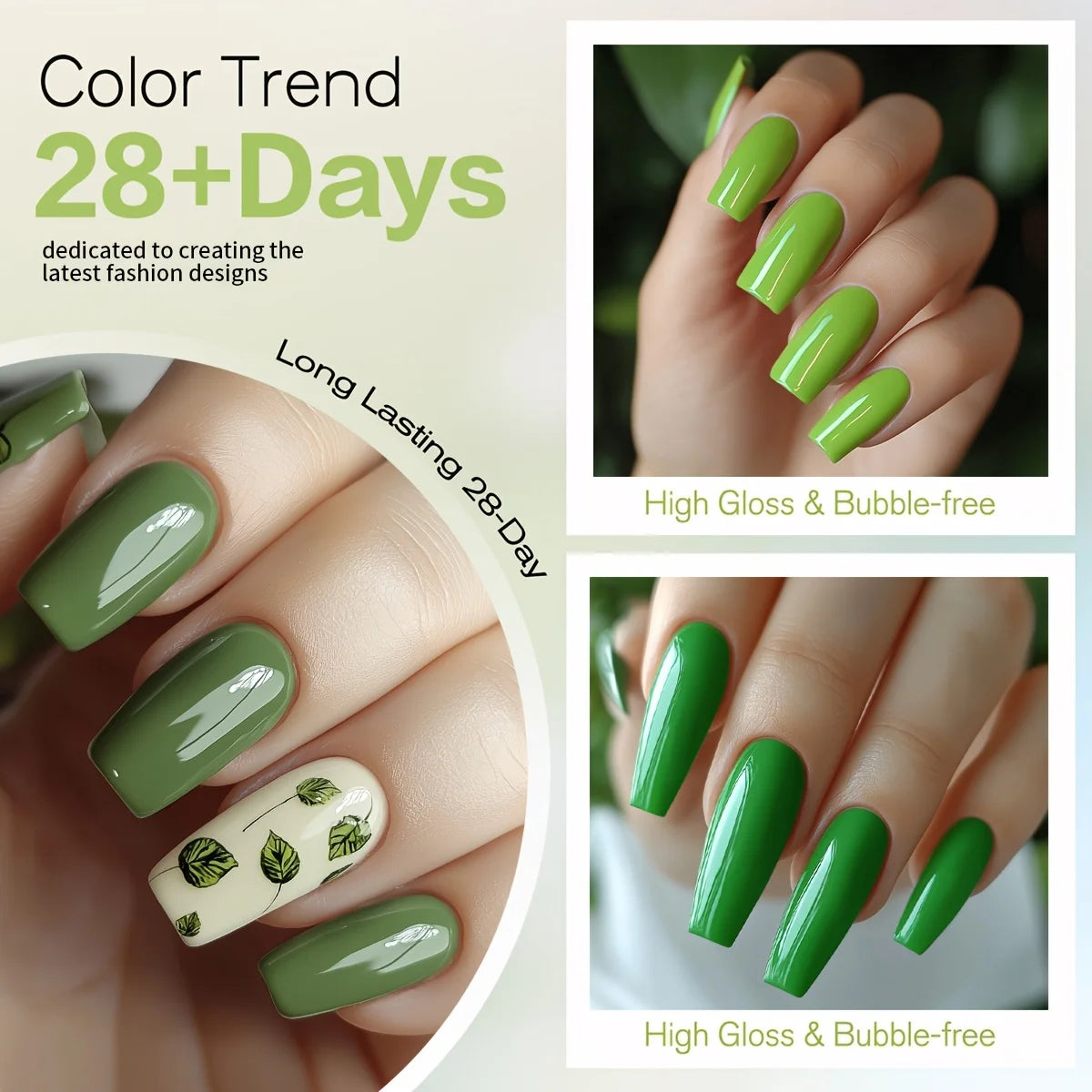 MORDDA 10pcs 6Ml Nail polish set New Spring/Summer popular color 10colors exclusive for nail salon High saturation color gel - Merit Sell