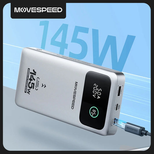 MOVESPEED M25 Pro 140W Power Bank 25000mAh PD3.1 USB-C Fast Charging Powerbank Portable External Battery for MacBook Dell Laptop - Merit Sell