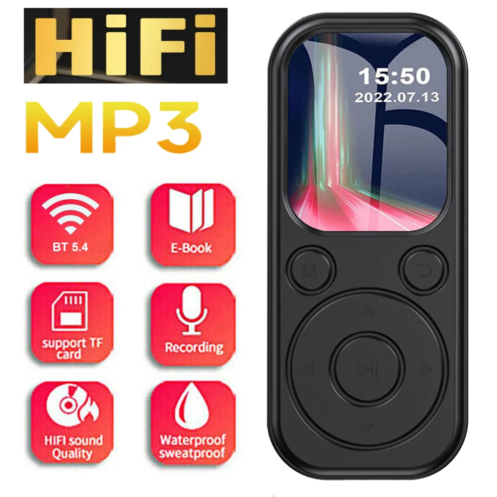 MP3 MP4 Player HiFi Lossless Music Player 2.01 Inch IPS Screen Bluetooth 5.4 Portable MP3 Player FM E-book Recorder - Merit Sell