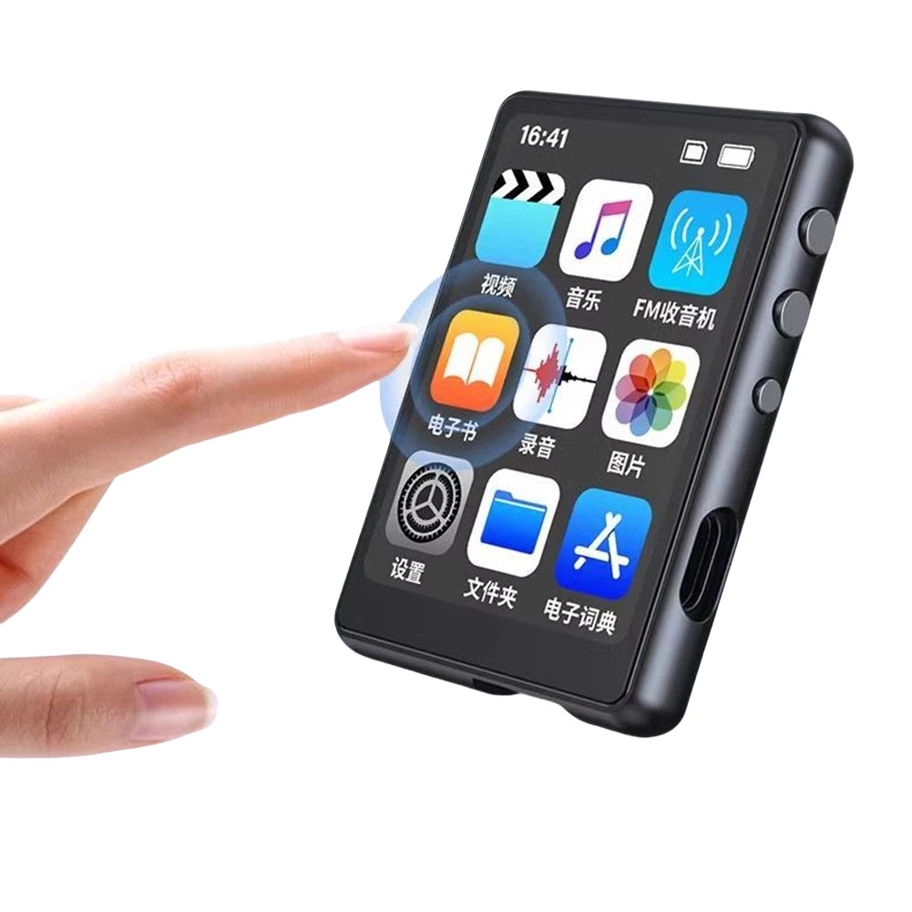 MP3 MP4 Player HiFi MP4 Walkman Full Touch Screen Bluetooth-Compatible Portable MP3 Player Support FM Radio Recording E-Book - Merit Sell