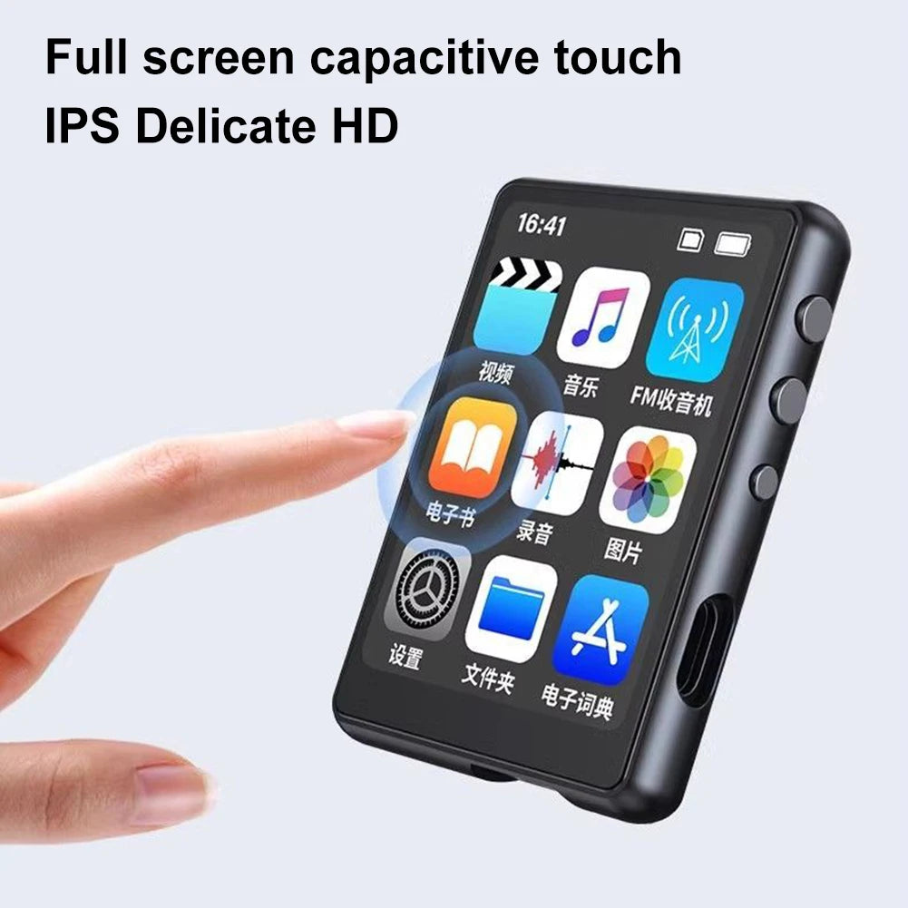 MP3 MP4 Player HiFi MP4 Walkman Full Touch Screen Bluetooth-Compatible Portable MP3 Player Support FM Radio Recording E-Book - Merit Sell