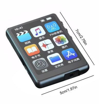 MP3 MP4 Player HiFi MP4 Walkman Full Touch Screen Bluetooth-Compatible Portable MP3 Player Support FM Radio Recording E-Book - Merit Sell
