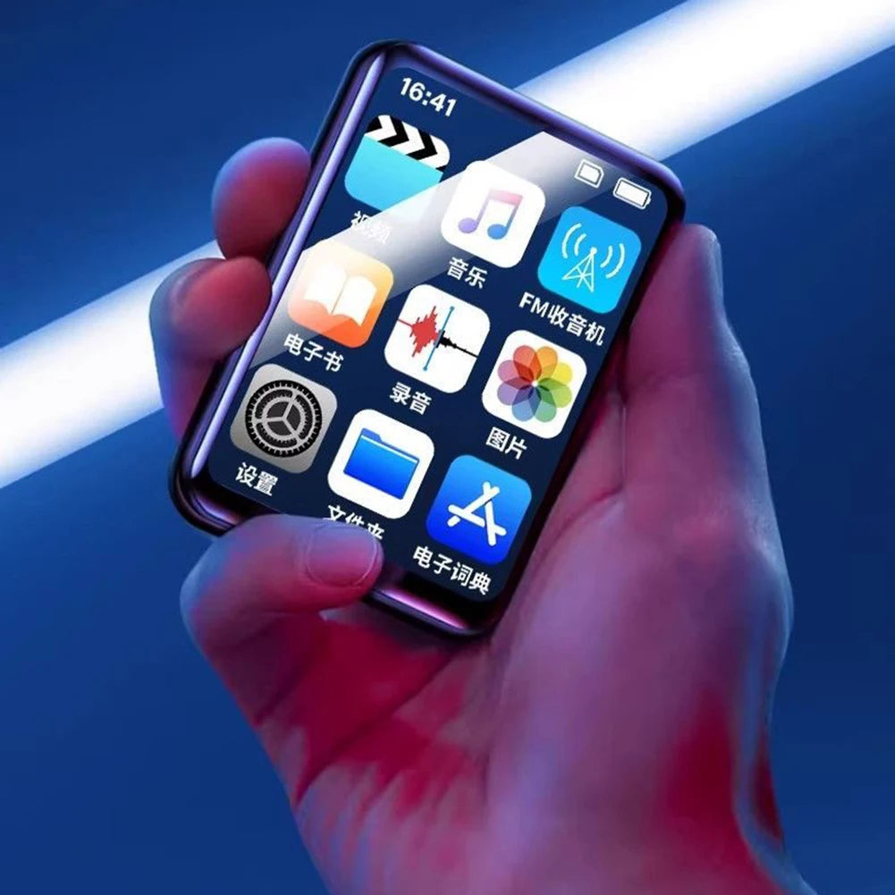 MP3 MP4 Player HiFi MP4 Walkman Full Touch Screen Bluetooth-Compatible Portable MP3 Player Support FM Radio Recording E-Book - Merit Sell