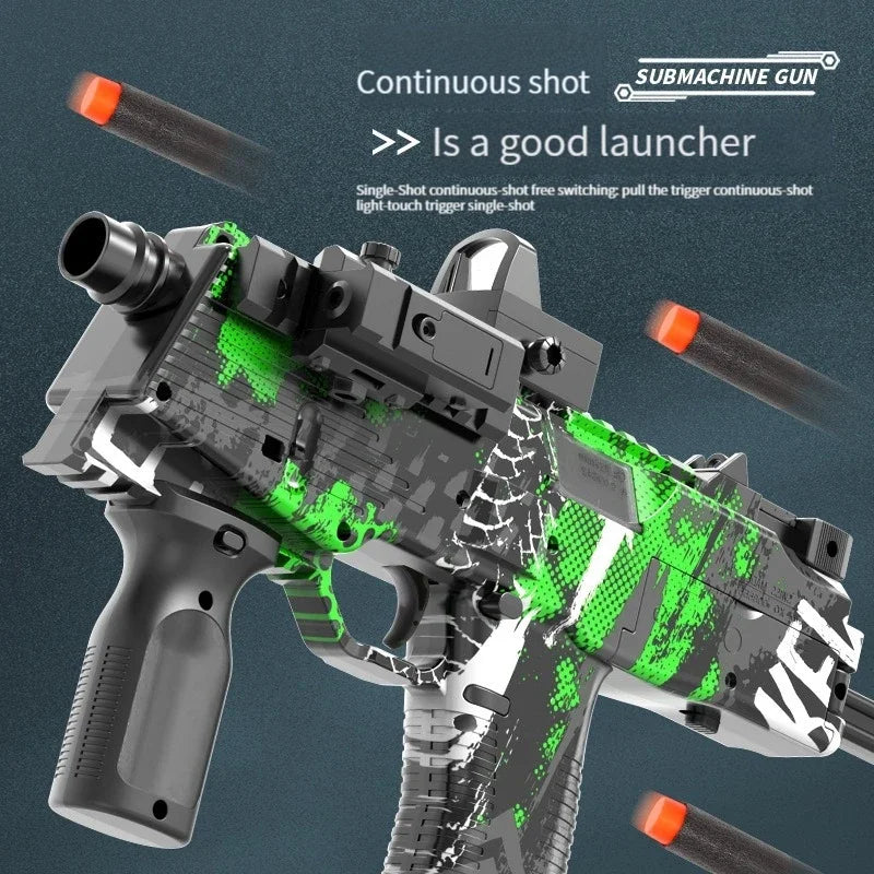 MP9 Toy Gun Electric Foam Dart Blaster Gun Soft Bullet Submachine Guns Automatic Armas For Adults Boys Children Outdoor Games - Merit Sell