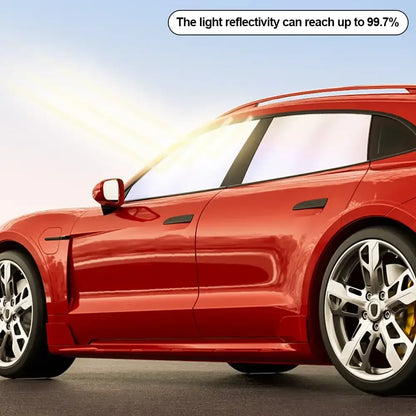 Magnet Car Side Window Curtain Privacy Curtains for Car Sun Shade Summer Sunshades UV Reflection Front/Back Window - Merit Sell