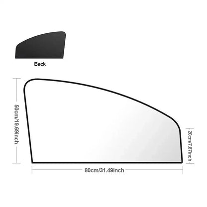 Magnet Car Side Window Curtain Privacy Curtains for Car Sun Shade Summer Sunshades UV Reflection Front/Back Window - Merit Sell