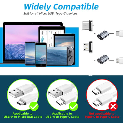 Magnetic Cable Connector Mobile Phone Cable Adapter Micro USB Magnetic Tip Magnet Charger Plug Type C Adapter for Huawei Android - Merit Sell