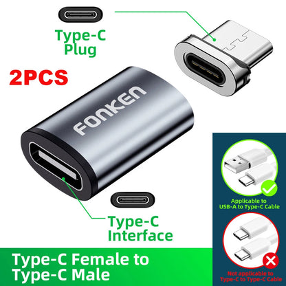 Magnetic Cable Connector Mobile Phone Cable Adapter Micro USB Magnetic Tip Magnet Charger Plug Type C Adapter for Huawei Android - Merit Sell