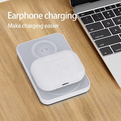 Magnetic Power Bank For iphone Airpods Apple Watch Wireless Charger 3 in 1 Wireless Powerbaknk Portable Auxiliary Battery Pack - Merit Sell