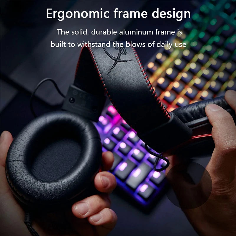 Major 4 Gaming Headset Hi-Fi 7.1 Surround Sound/Detachable Mic/USB Sound Card For PC PS Cloud 2 Wired Gaming Headphone
