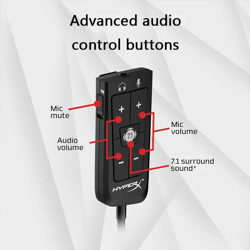 Major 4 Gaming Headset Hi-Fi 7.1 Surround Sound/Detachable Mic/USB Sound Card For PC PS Cloud 2 Wired Gaming Headphone - Merit Sell