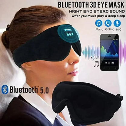 Mask For Sleep Headphones Bluetooth 3D Eye Mask Music Play Sleeping Headphones with Built-in HD Speaker - Merit Sell