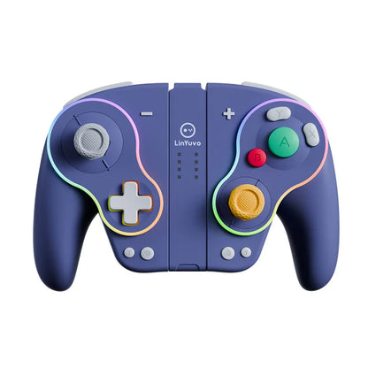 Mechanical Button Switch Gamepad Retro Luminous Coated Hall Rocker Joy Stick Retro Style Luminous Joysticks Game Controllers - Merit Sell