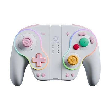 Mechanical Button Switch Gamepad Retro Luminous Coated Hall Rocker Joy Stick Retro Style Luminous Joysticks Game Controllers - Merit Sell