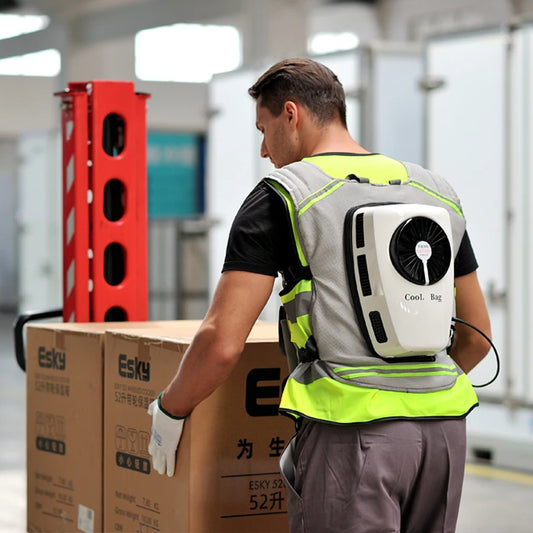 Men Summer Cooling Clothing Air Conditioning Vest Rechargeable Batterie Suitable For Fndoor And Outdoor High Temperature Work - Merit Sell