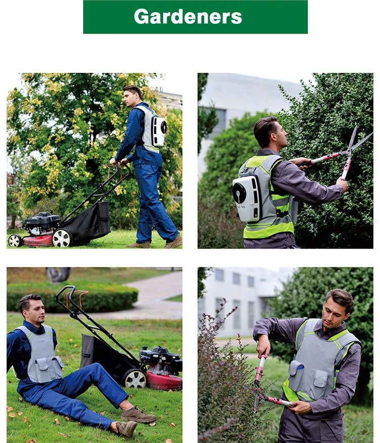 Men Summer Cooling Clothing Air Conditioning Vest Rechargeable Batterie Suitable For Fndoor And Outdoor High Temperature Work - Merit Sell