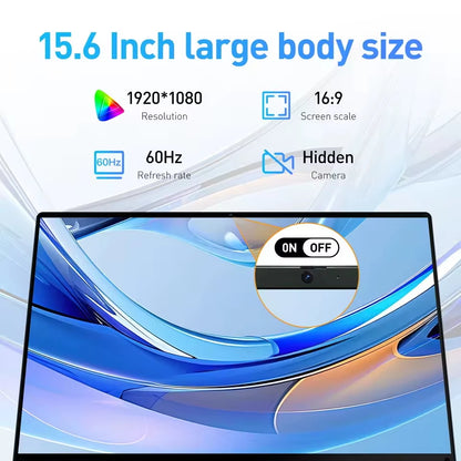 Merit Sell 15.6" Business and Study Laptop with Fingerprint Unlock - Merit Sell