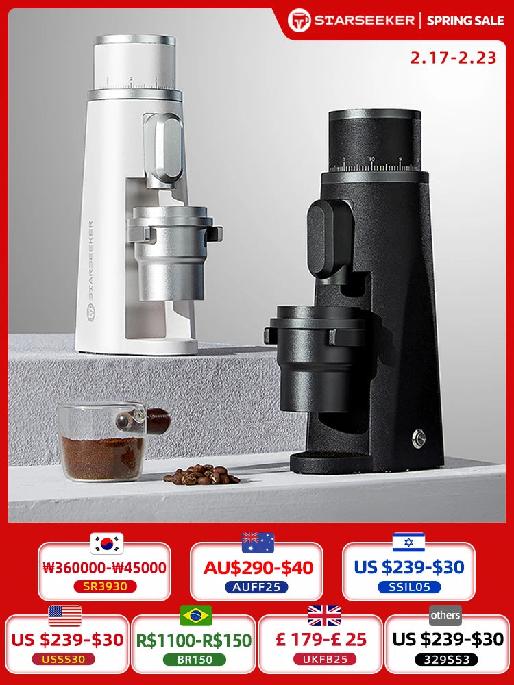 Merit Sell Electric Coffee Grinder with Titanium Burrs - Merit Sell
