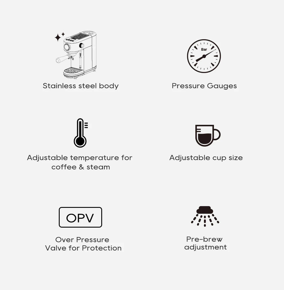 Merit Sell HiBREW Adjustable Temperature Espresso Machine - Merit Sell