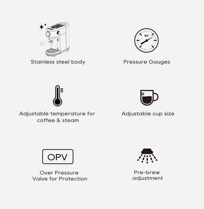 Merit Sell HiBREW Adjustable Temperature Espresso Machine - Merit Sell