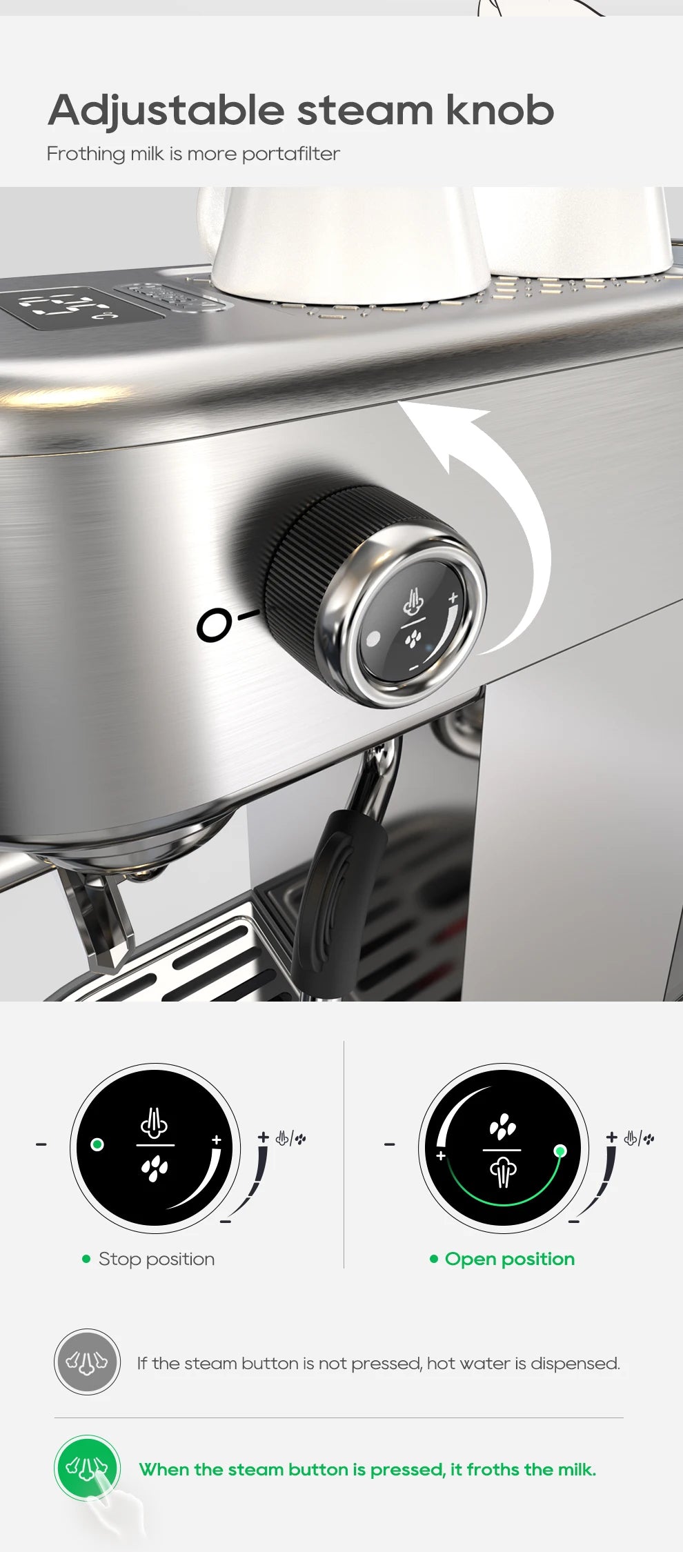 Merit Sell HiBREW Adjustable Temperature Espresso Machine - Merit Sell