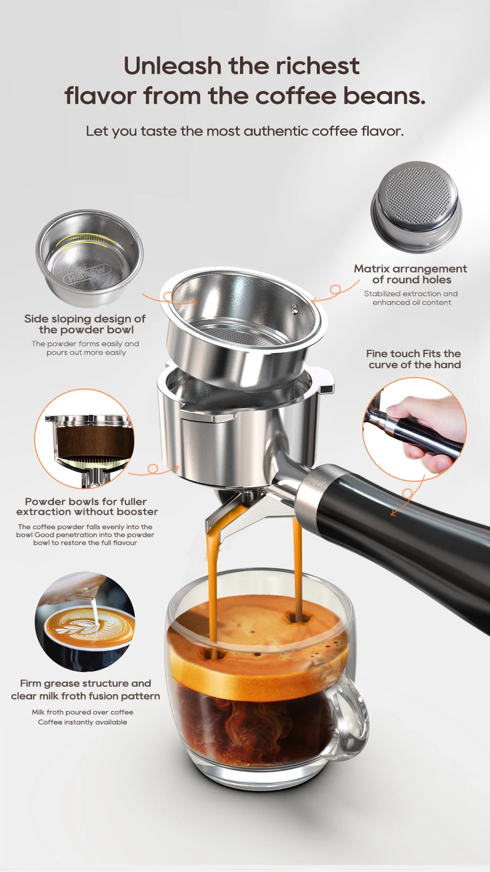 Merit Sell HiBREW Adjustable Temperature Espresso Machine - Merit Sell