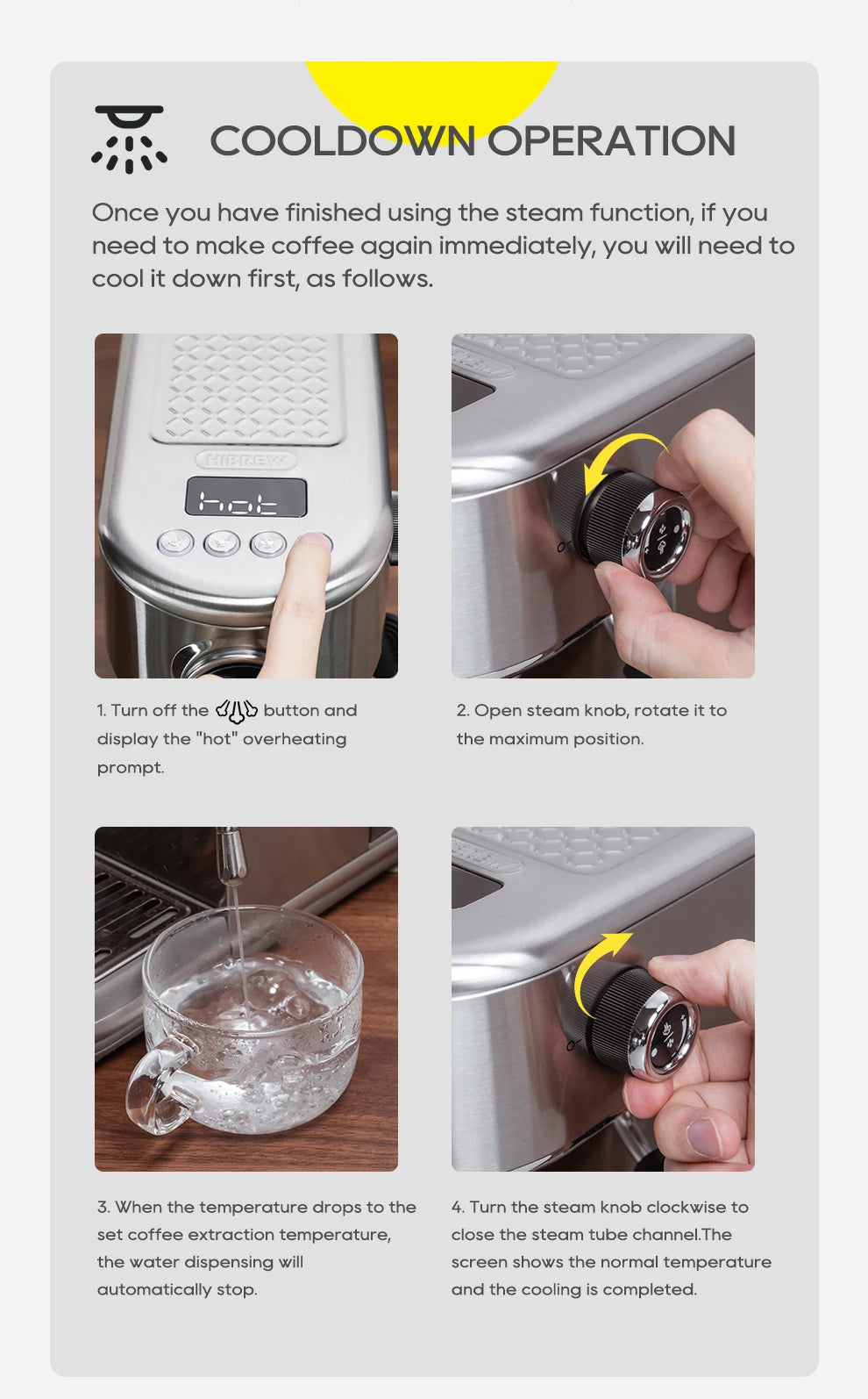 Merit Sell HiBREW Adjustable Temperature Espresso Machine - Merit Sell