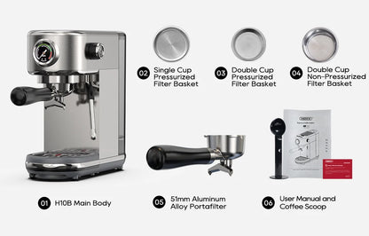 Merit Sell HiBREW Adjustable Temperature Espresso Machine - Merit Sell