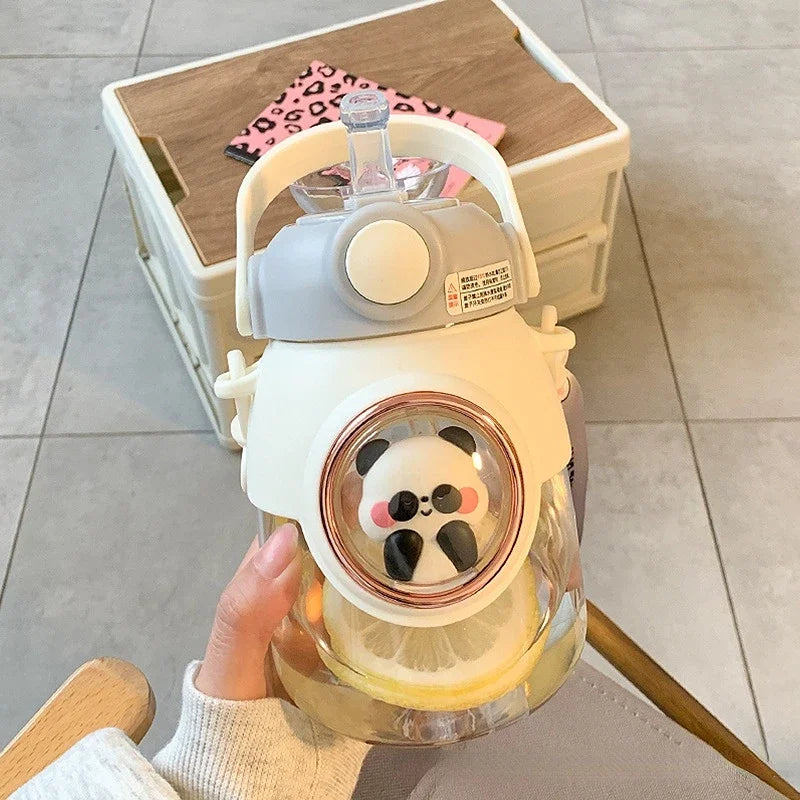 Merit Sell Kids Water Bottle with Straw Cute Animal Design - Merit Sell