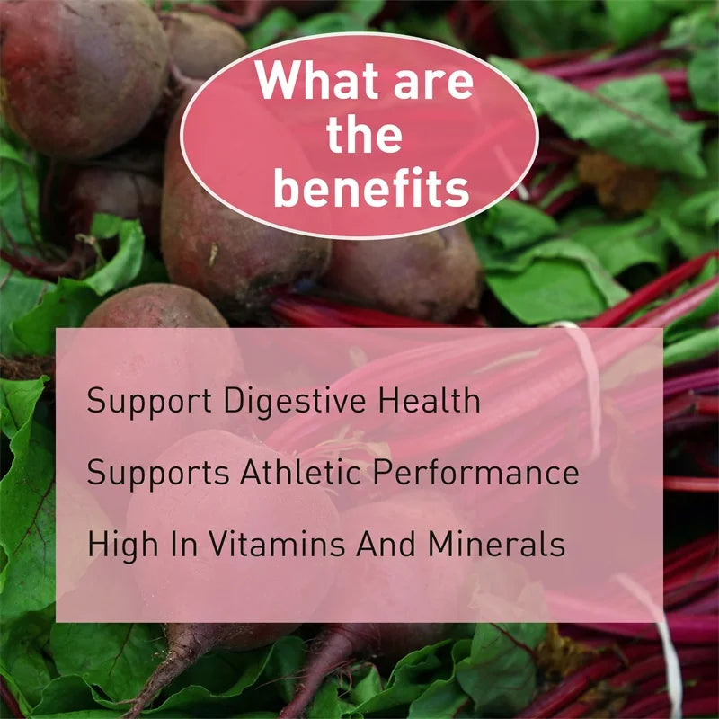 Merit Sell Natural Beet Supplement for Blood Circulation - 120 Capsules - Merit Sell