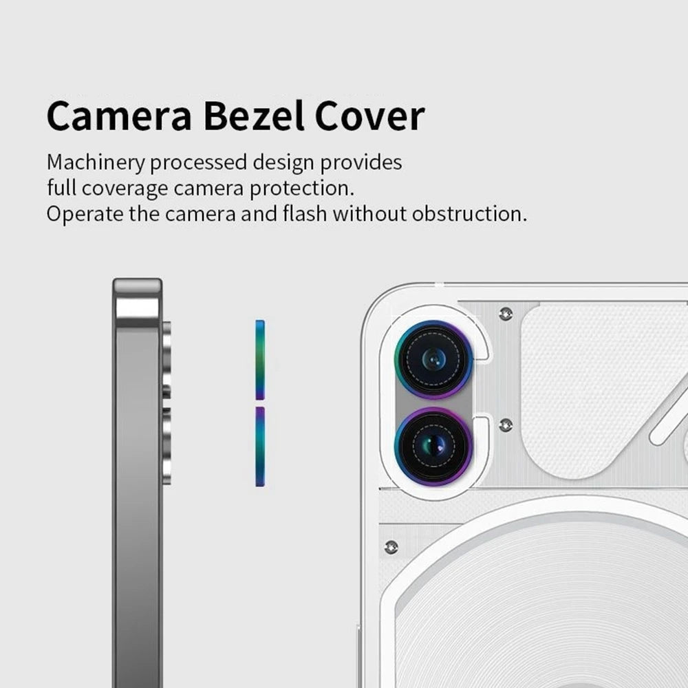 Metal Camera Ring Protector For Nothing Phone 2 2a 1 Alloy Rear Lens Tempered Glass For Nothing Phone2 Phone2a Camera Lens Cap - Merit Sell