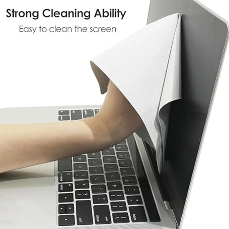 Microfiber Dustproof Cleaning Cloth Notebook Keyboard Cover Laptop Screen Cleaner Kit for MacBook Pro 13/15/16 Inch - Merit Sell