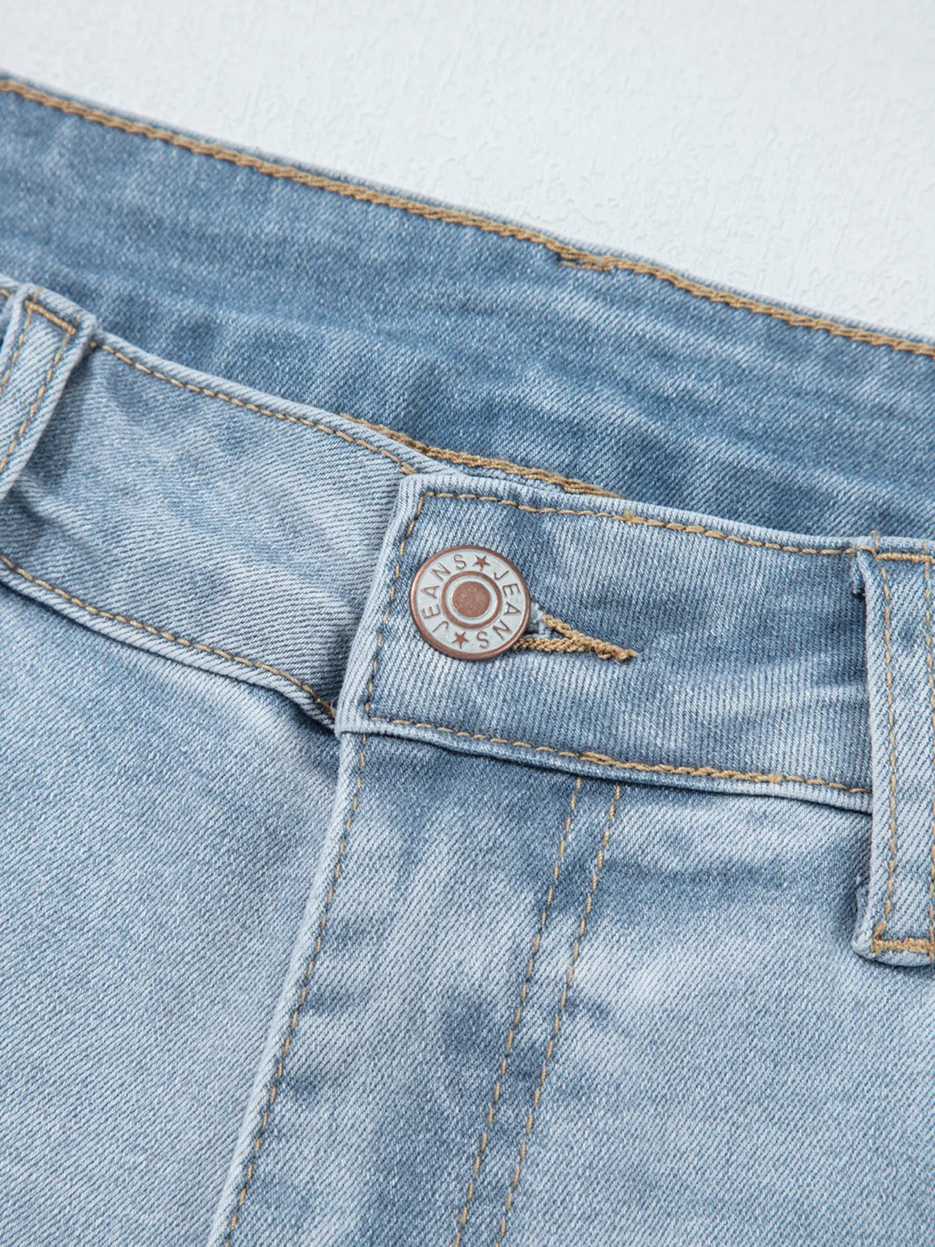 Mid Rise Ankle-Length Distressed Skinny Jeans - Merit Sell