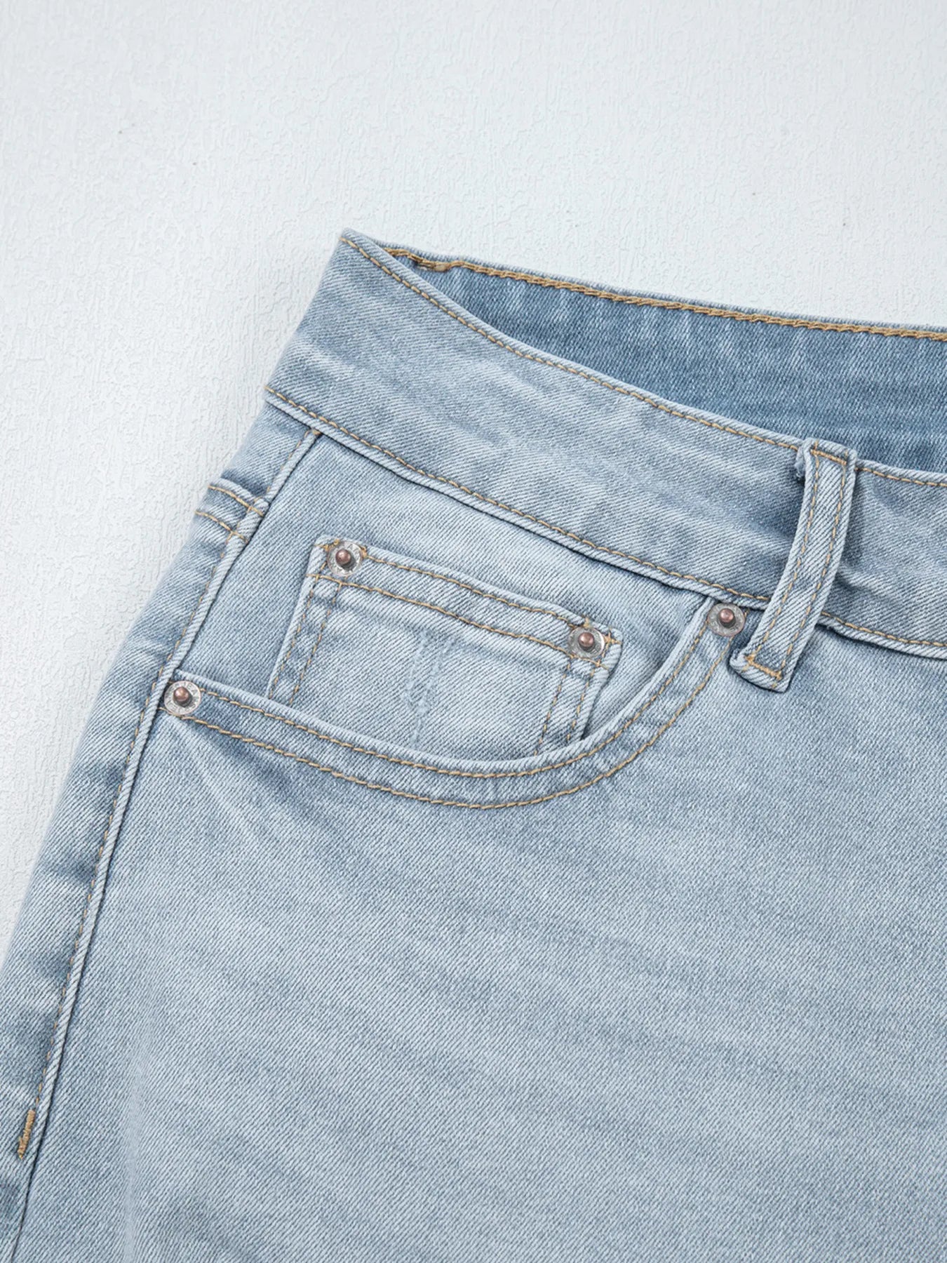 Mid Rise Ankle-Length Distressed Skinny Jeans - Merit Sell