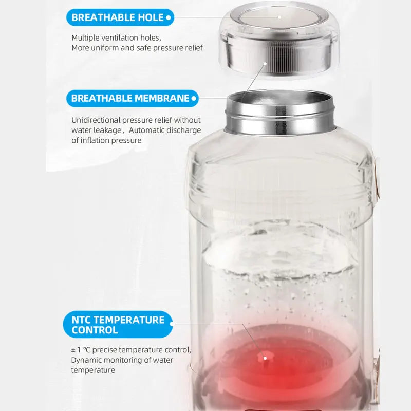 Mini Electric Kettle Water Thermal Portable Heating Boiler Travel Stainless Steel Tea Pot Coffee Milk Boiling Bottle Health Pot - Merit Sell