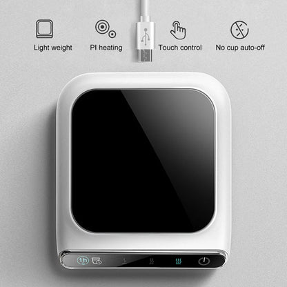 Mini Portable USB Cup Warmer Coffee Mug Heating Coaster 3 Gear 100°C Milk Tea Water Cup Heaters For Home Office Desk Heating Pad - Merit Sell