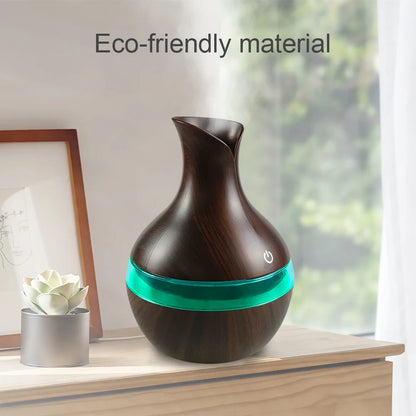 Mini USB Diffuser Air Humidifier with 7-Colors LED night light Aromatherapy Diffuser 300ml Cool Mist Maker for home bedroom - Merit Sell