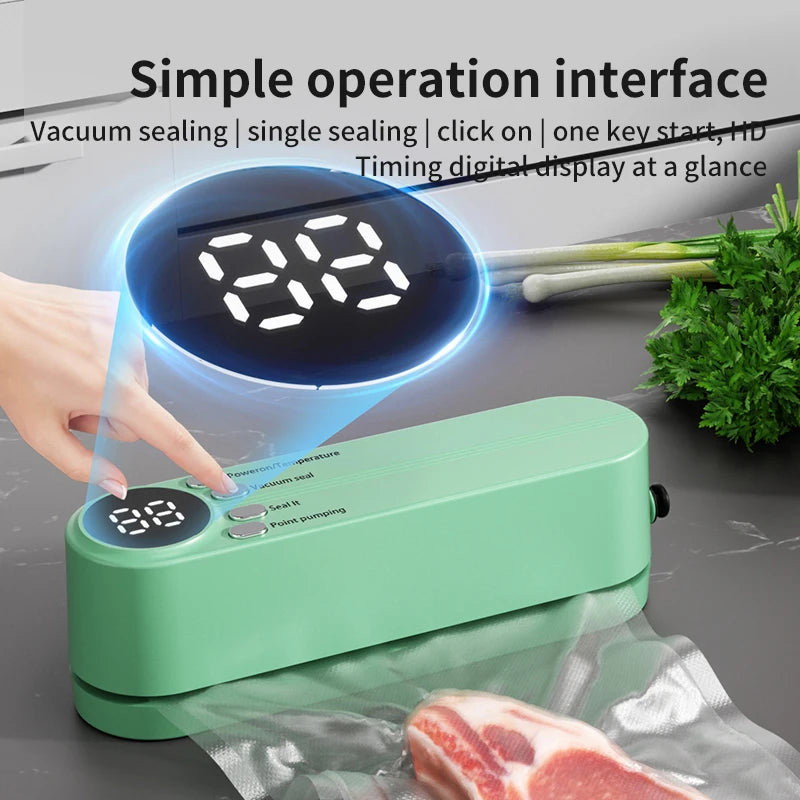 Mini Wireless Fully Automatic Vacuum Sealing Machine Household Small Portable Food Packaging Plastic Sealing Machine - Merit Sell