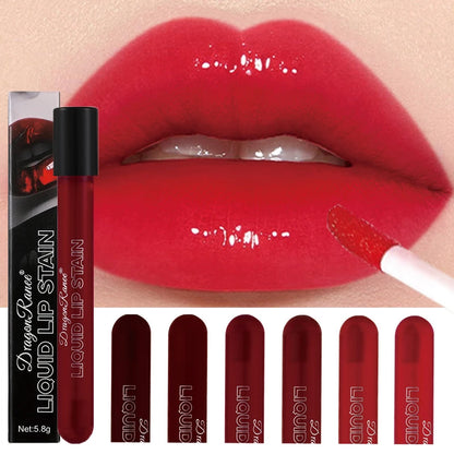 Mirror Lip Gloss Long Lasting Not Fade Lip Tint Water Gloss Glass Lipstick Blood Plasma Lips Makeup Halloween Lip Stain Cosmetic - Merit Sell